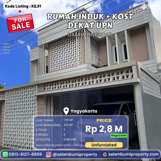Kost Semi Eksklusif 2 Lantai di Seturan!
