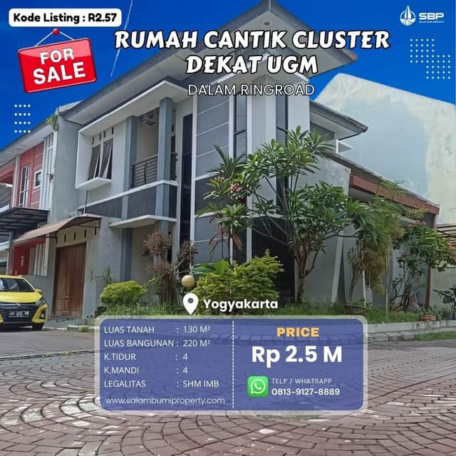 Rumah Cantik 2 Lantai di Perum Pogung - Dekat UGM