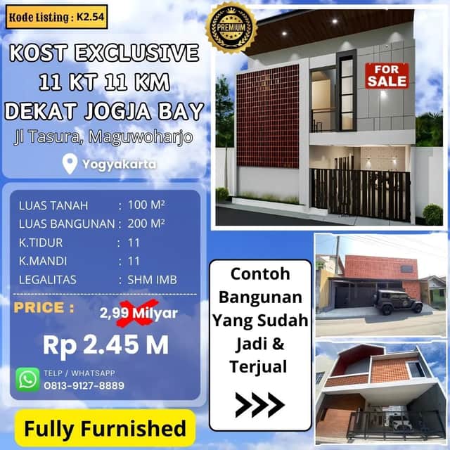 Kost Eksklusif Baru, Proses Bangun di Lokasi Strategis Maguwoharjo