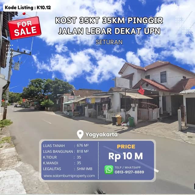 Rumah Induk + 35 Kost Dekat Ambarukmo Plaza, UPN