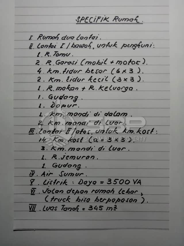 Rumah Induk + 14 Kamar Kost Strategis di Umbulharjo - Hanya Rp 3,5 M Nego! foto 4
