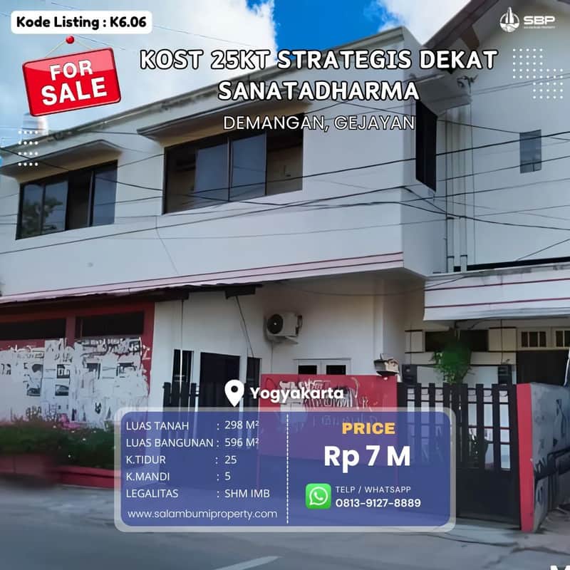 Kost 25kt Demangan, Gejayan Dekat UIN Suka, Lippo Plaza, UNY, UGM 1