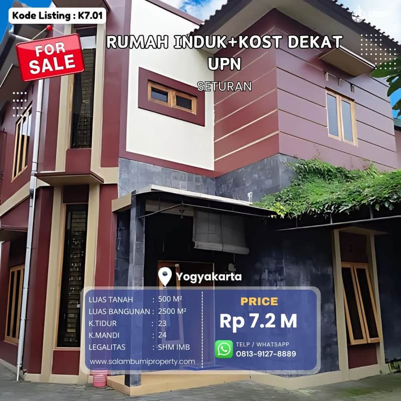Rumah Induk dan Kost, Kamar Terisi FULL Dekat UPN, UNY, UGM 1